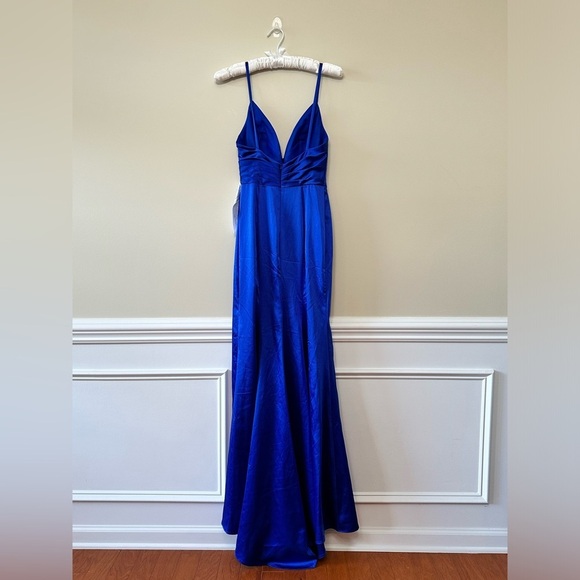 Mac Duggal Size 0 Royal Blue style 26264 formal evening gown dress New - Picture 2 of 9